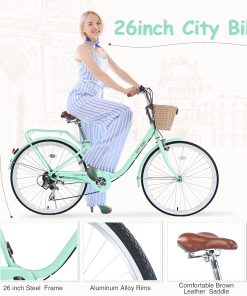 ZUKKA 26 Inches 7 Speed Girls Bike