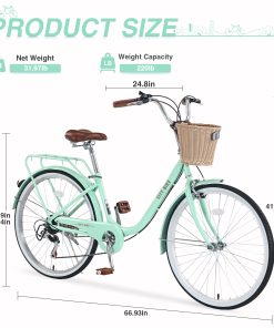 ZUKKA 26 Inches 7 Speed Girls Bike