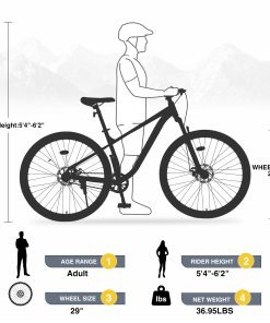 29 Inch Wheels Single Speed Mountain Bike
