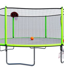 16FT Trampoline with Basketball Hoop pump and Ladder