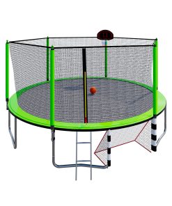 16FT Trampoline with Basketball Hoop pump and Ladder