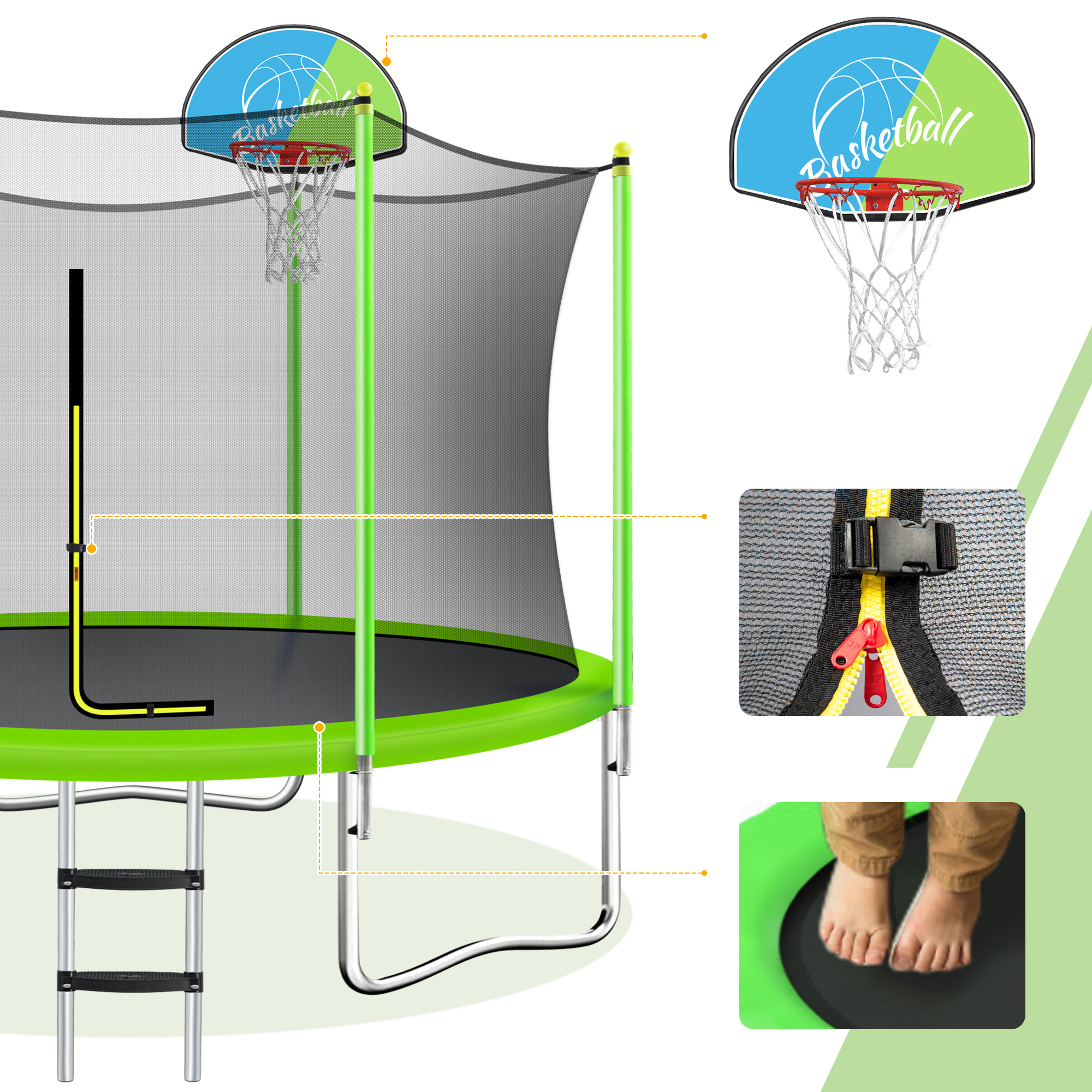 10FT Trampoline for Kids