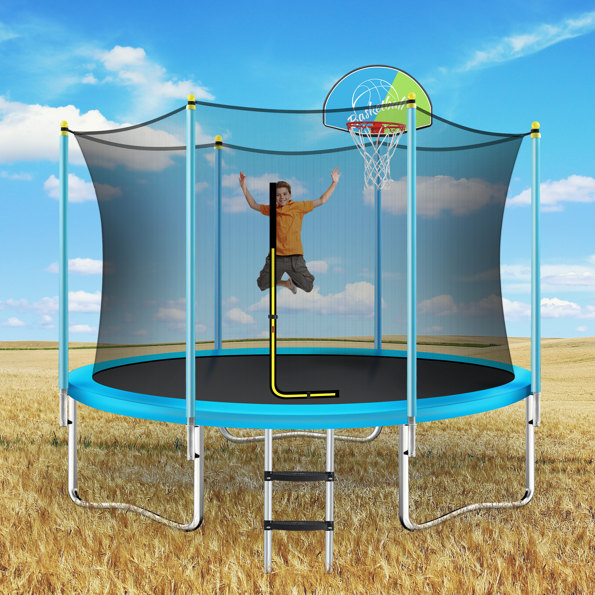 8FT Trampoline for Kids