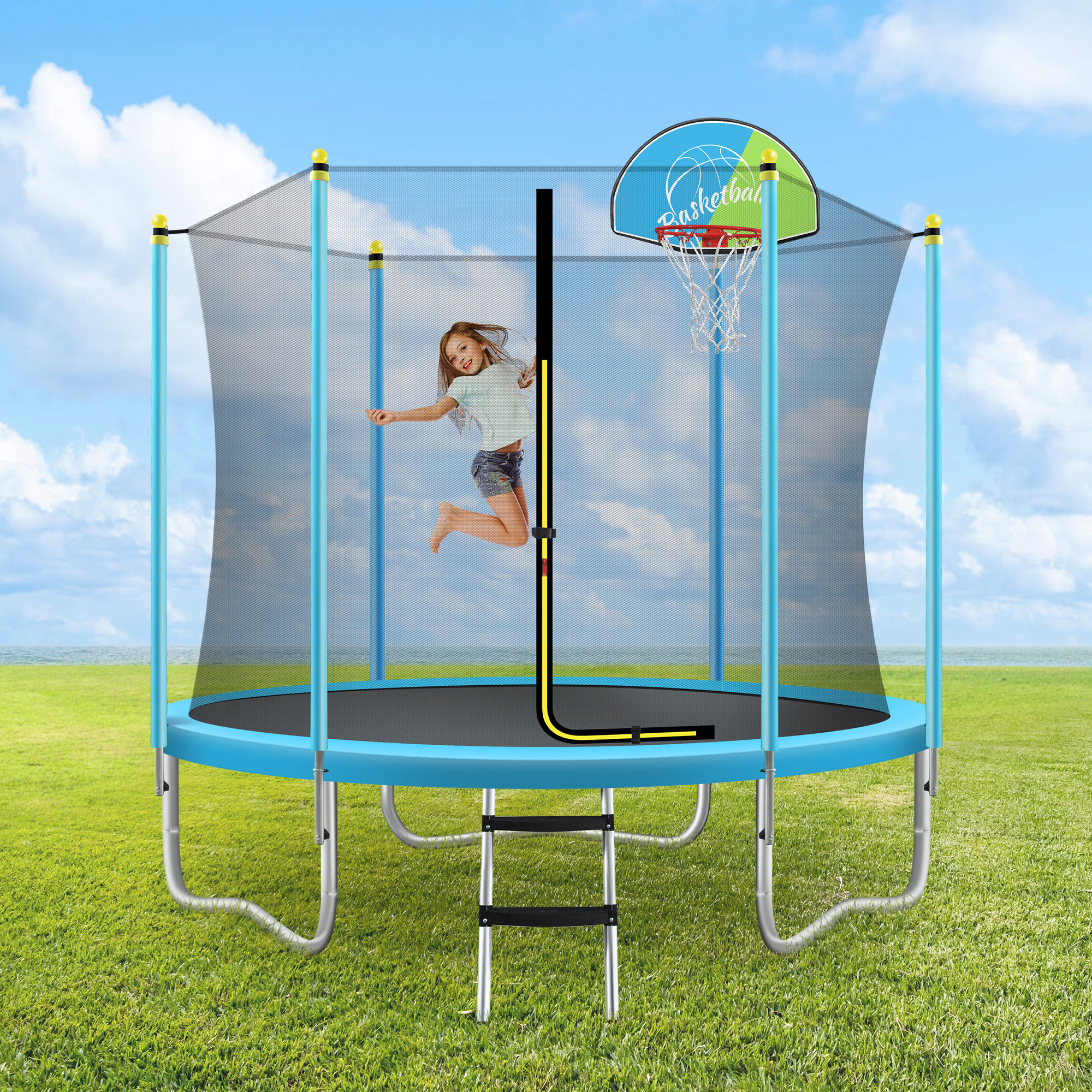 8FT Trampoline for Kids