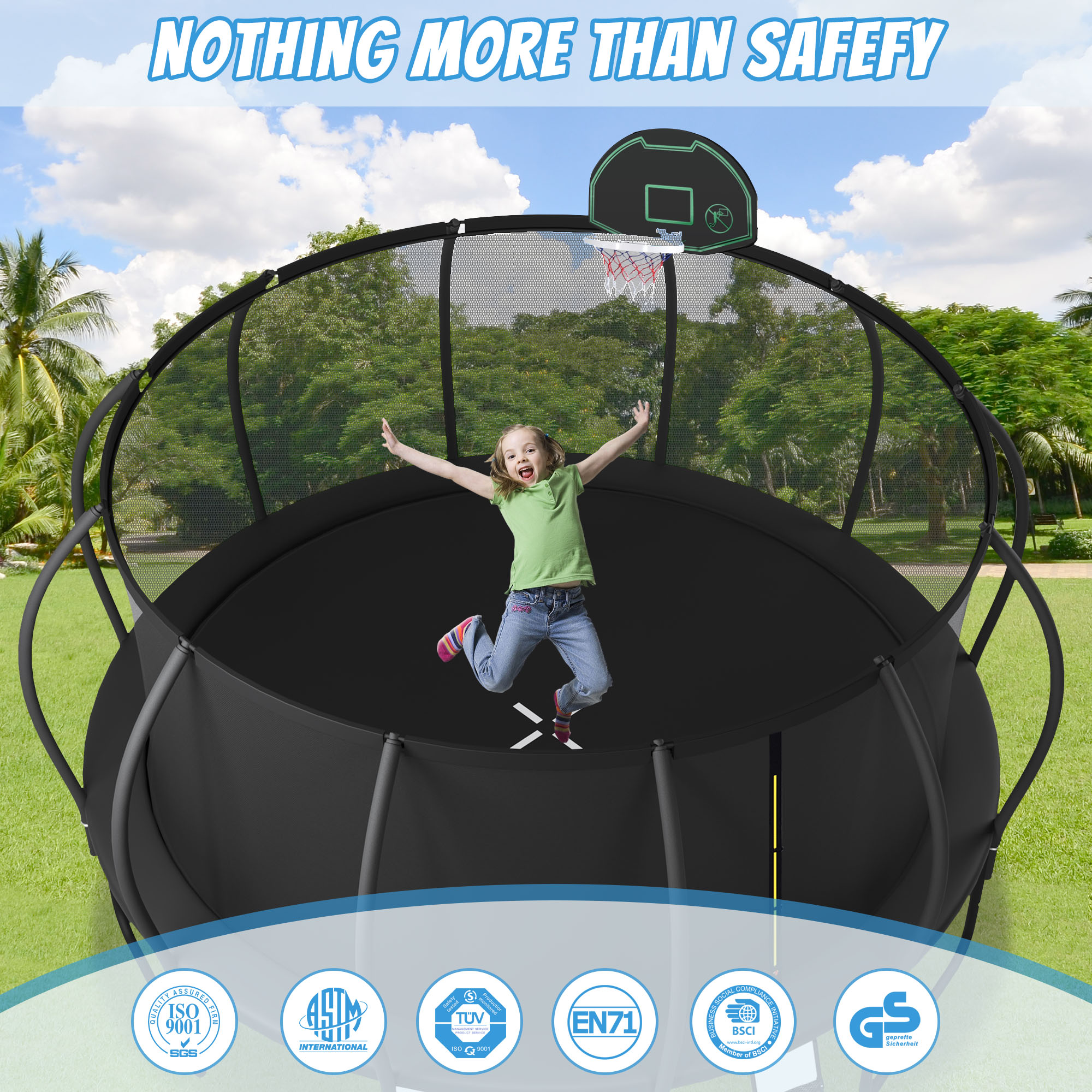 12FT Balance Physical Training Trampoline