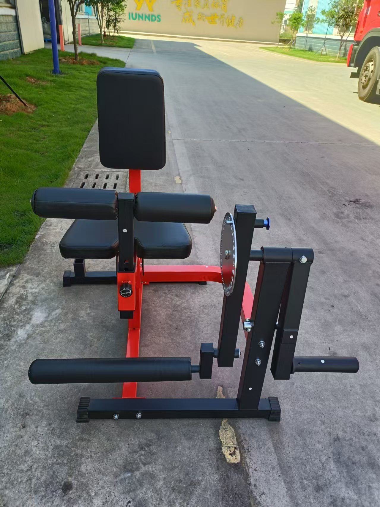 Adjustable Leg Extension and Curl Machine