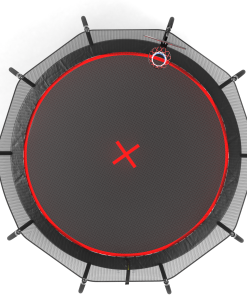 YC 12FT trampoline Pumpkin with Ladder