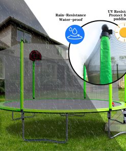 16FT Trampoline with Basketball Hoop pump and Ladder