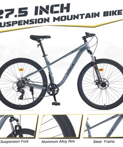 ZUKKA 27.5 Inch Wheels 8 Speed Mountain Bike