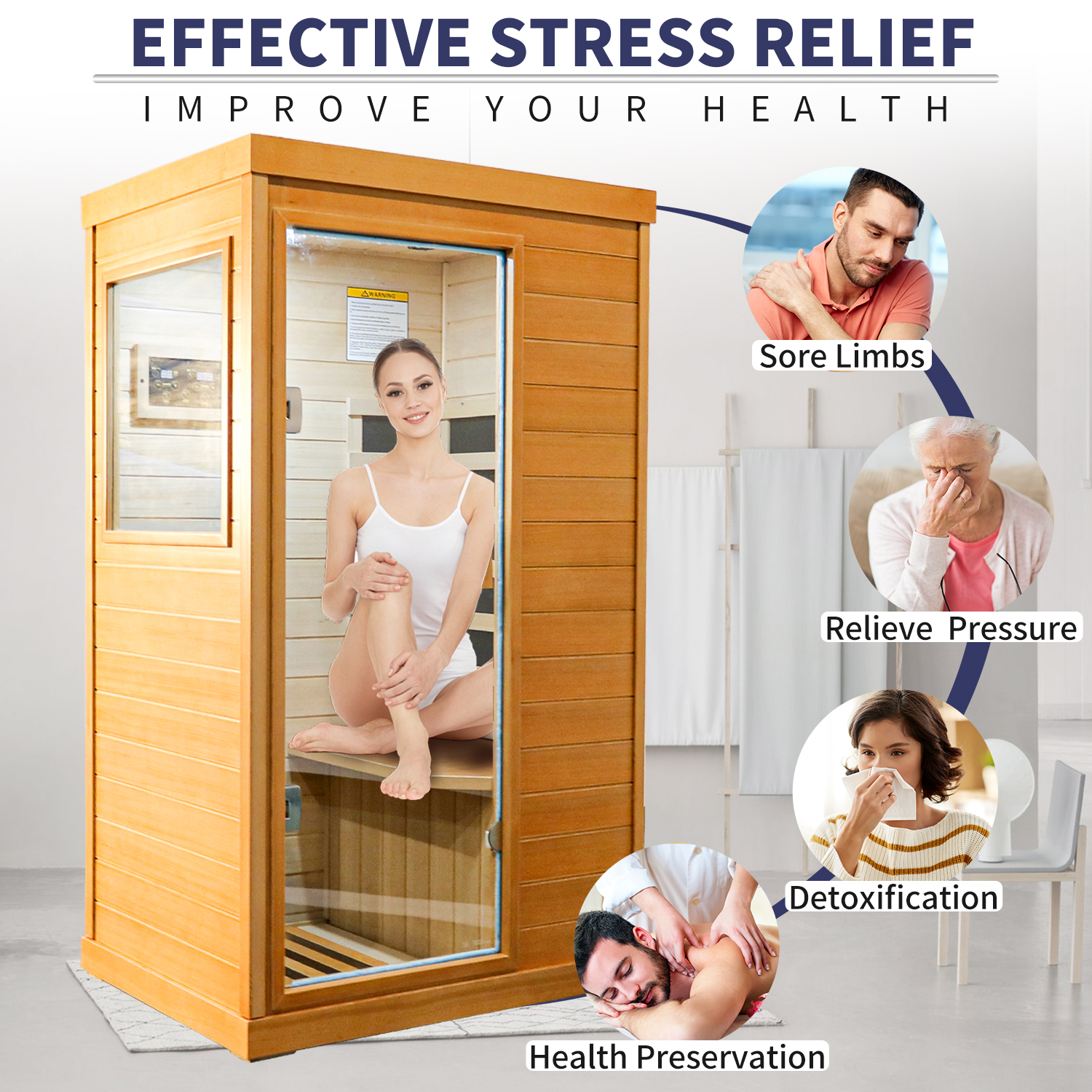Single Infrared Sauna Room