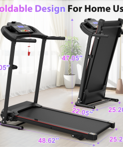 2.5HP 12KM/H Electric Treadmill with Incline