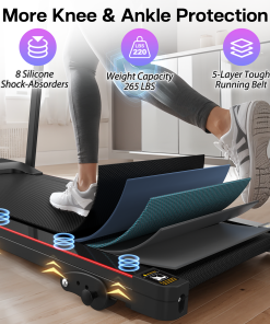 2.5HP 12KM/H Electric Treadmill with Incline
