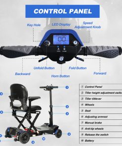 Mobifree S3051 Electric Folding Mobility Scooter