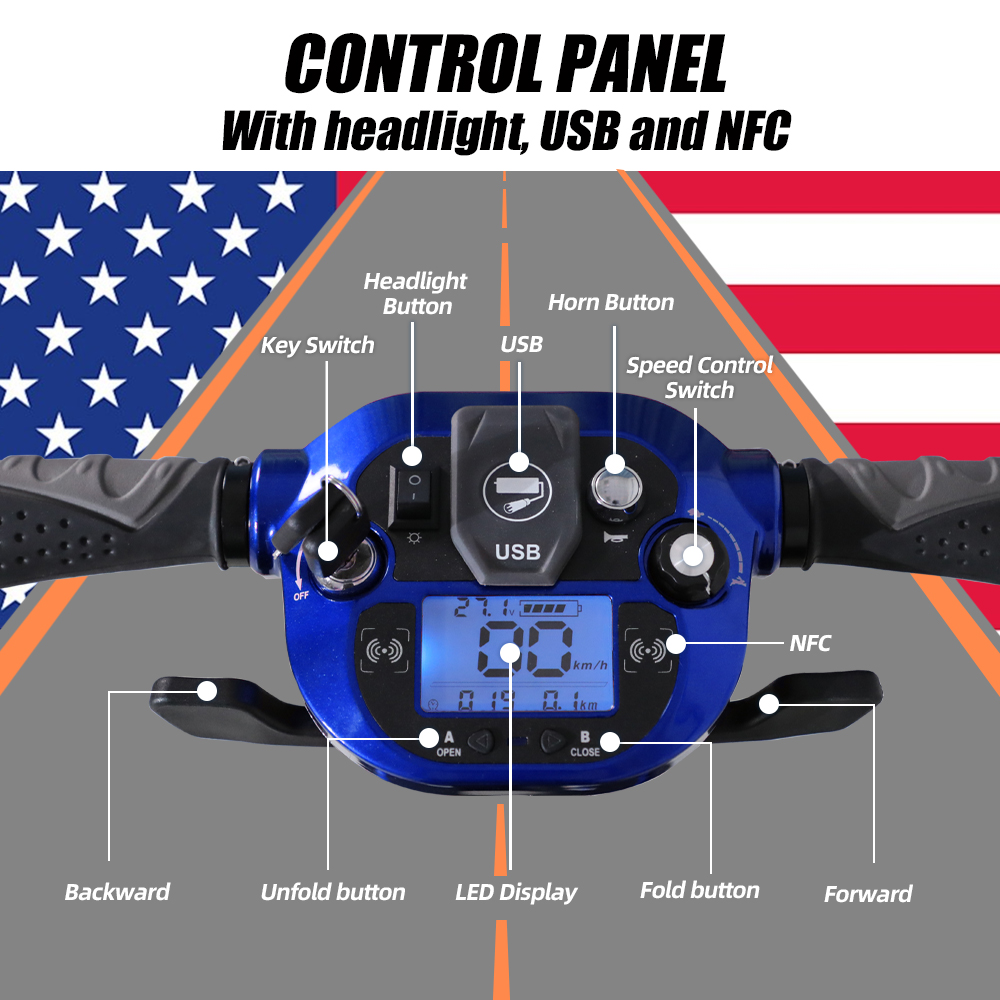 Mobifree S3121(Maleta) Folding Mobility Scooter