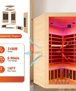 Canadian Hemlock Pentagonal Double Sauna