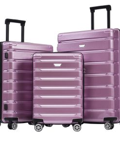 3 Piece Hardshell Luggage Set, 20/24/28 Inch