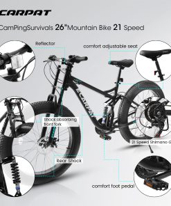 E-CARPAT A26309 26″ Mountain Bike 21 Speed