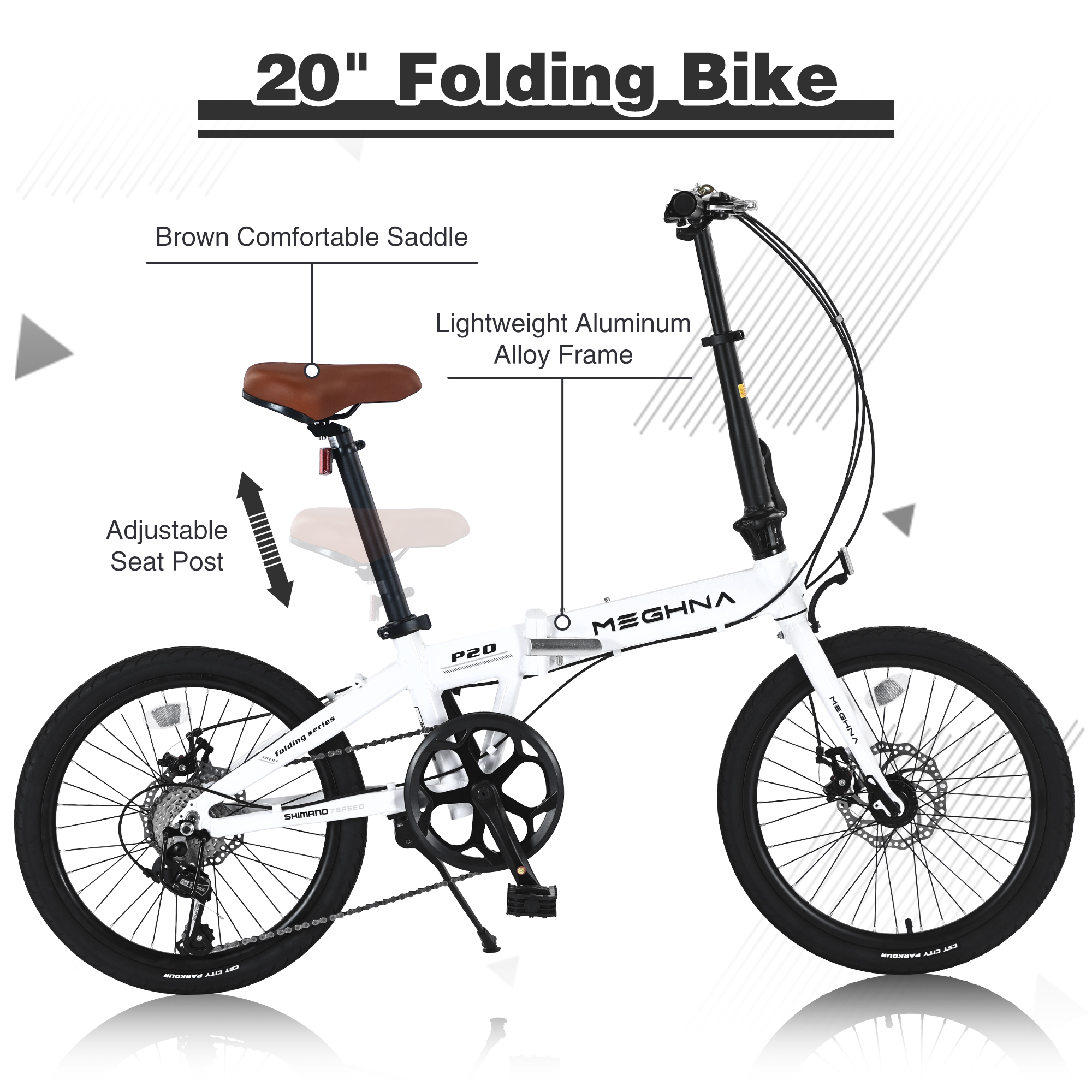 ZUKKA 20" Folding City Bike