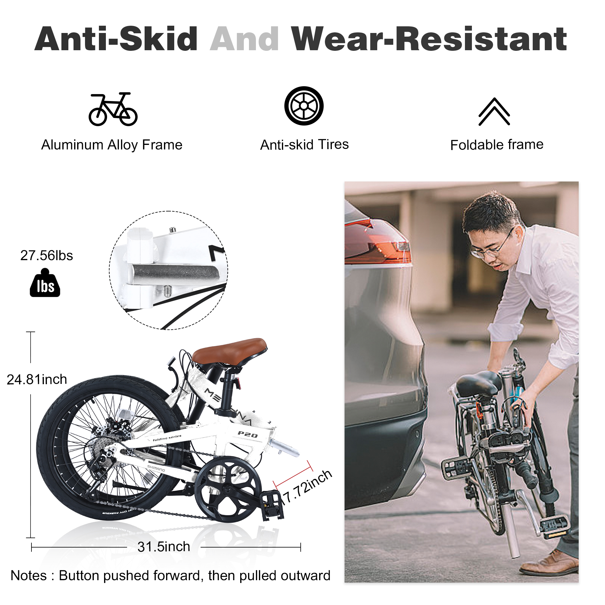 ZUKKA 20" Folding City Bike