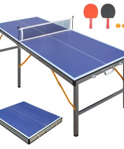 Foldable & Portable 5FT Mid-Size Table Tennis Table