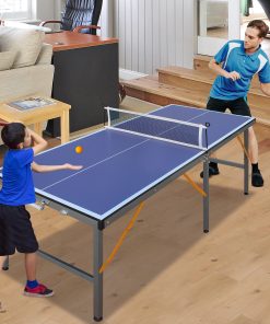 Foldable & Portable 5FT Mid-Size Table Tennis Table