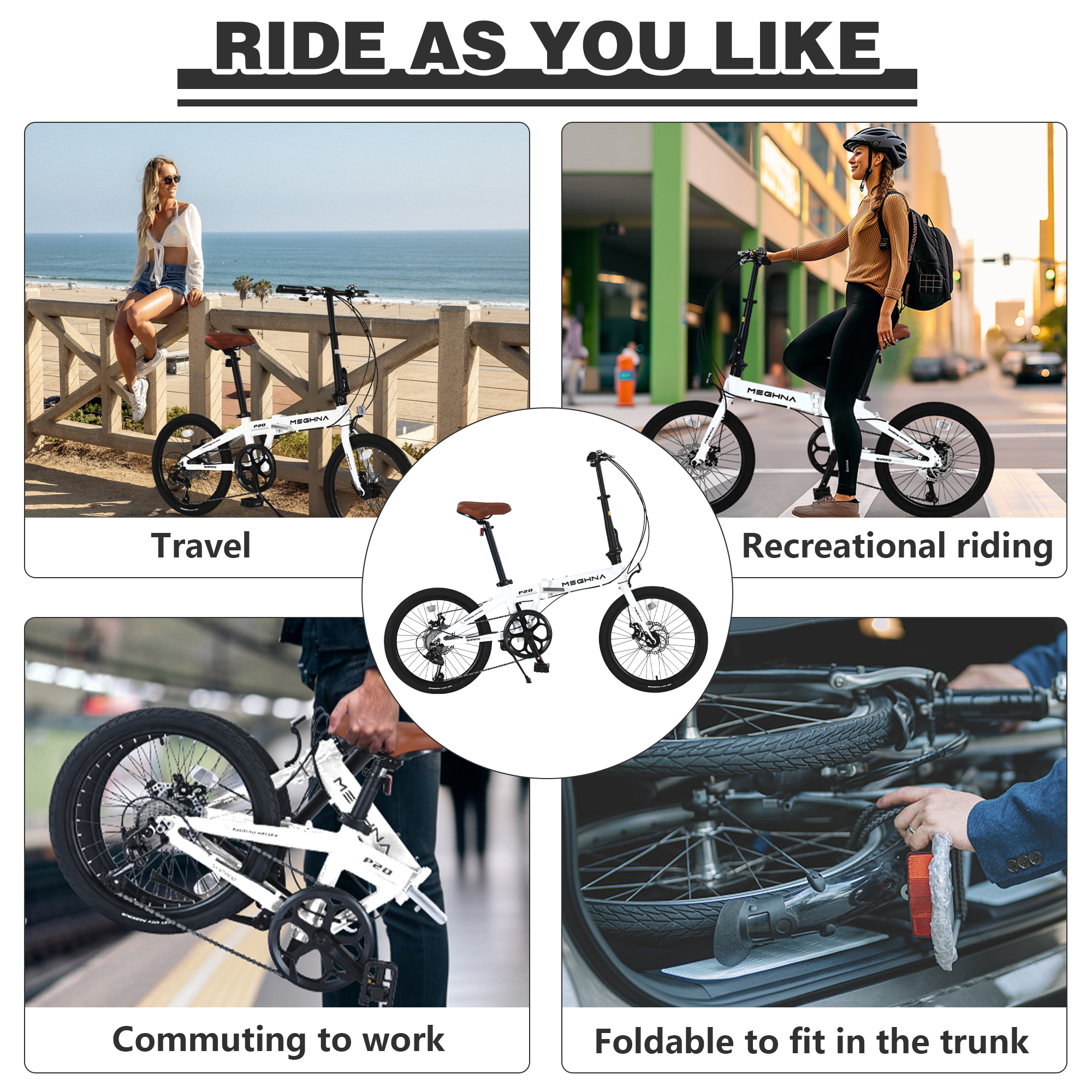 ZUKKA 20" Folding City Bike