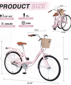 ZUKKA 24 inch Folding Lady Bike