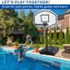 Height-Adjustable Portable Poolside Basketball Hoop