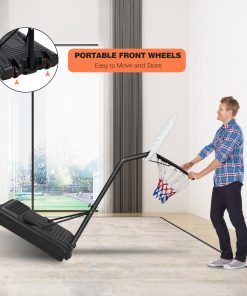 Height-Adjustable Portable Poolside Basketball Hoop