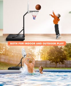 Height-Adjustable Portable Poolside Basketball Hoop