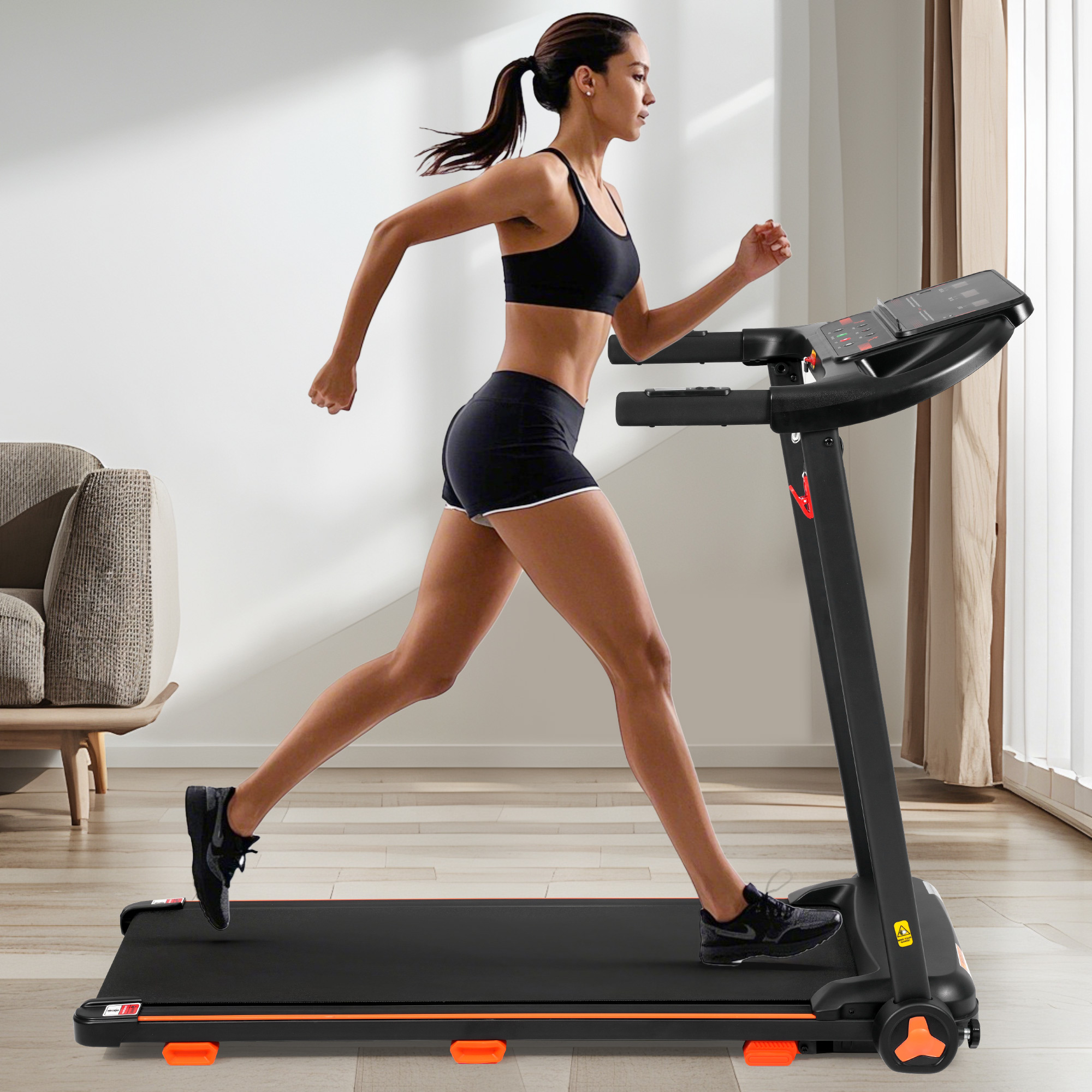2.5HP Quiet Folding Treadmill