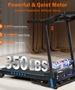 3.0HP Quiet Folding Treadmill