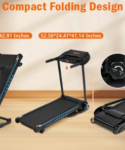 3.0HP Quiet Folding Treadmill