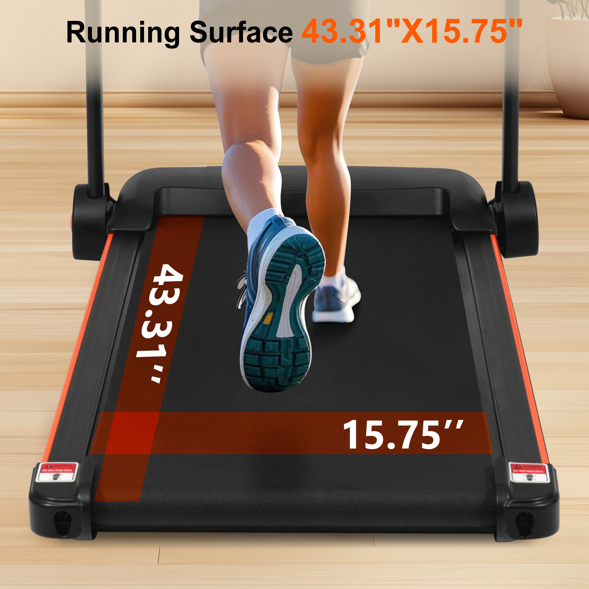 2.5HP Quiet Folding Treadmill