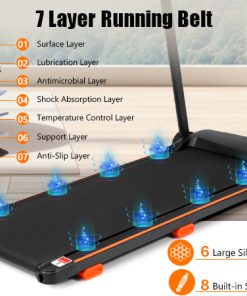 2.5HP Quiet Folding Treadmill