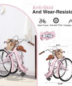 ZUKKA 24 inch Folding Lady Bike
