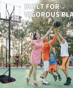 Height Adjustable Basketball Hoop with Stable Base and Wheels