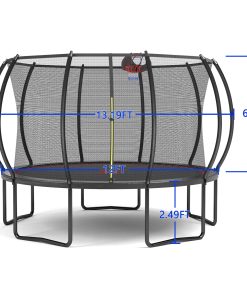 YC 12FT trampoline Pumpkin with Ladder