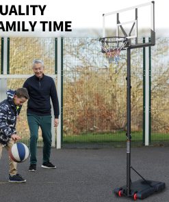 Height Adjustable Basketball Hoop with Stable Base and Wheels
