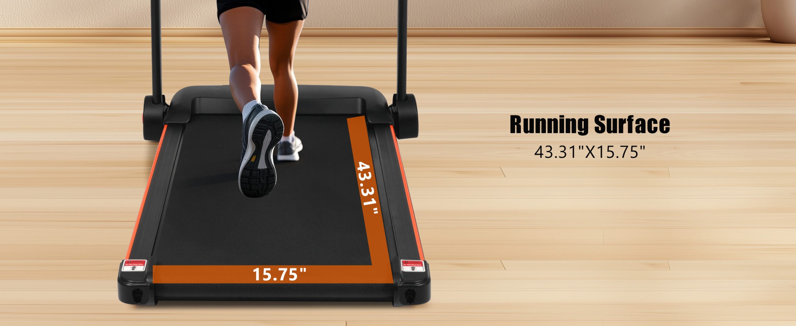 2.5HP Quiet Folding Treadmill