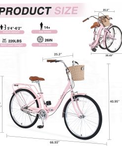 ZUKKA 26 inch Folding Lady Bike