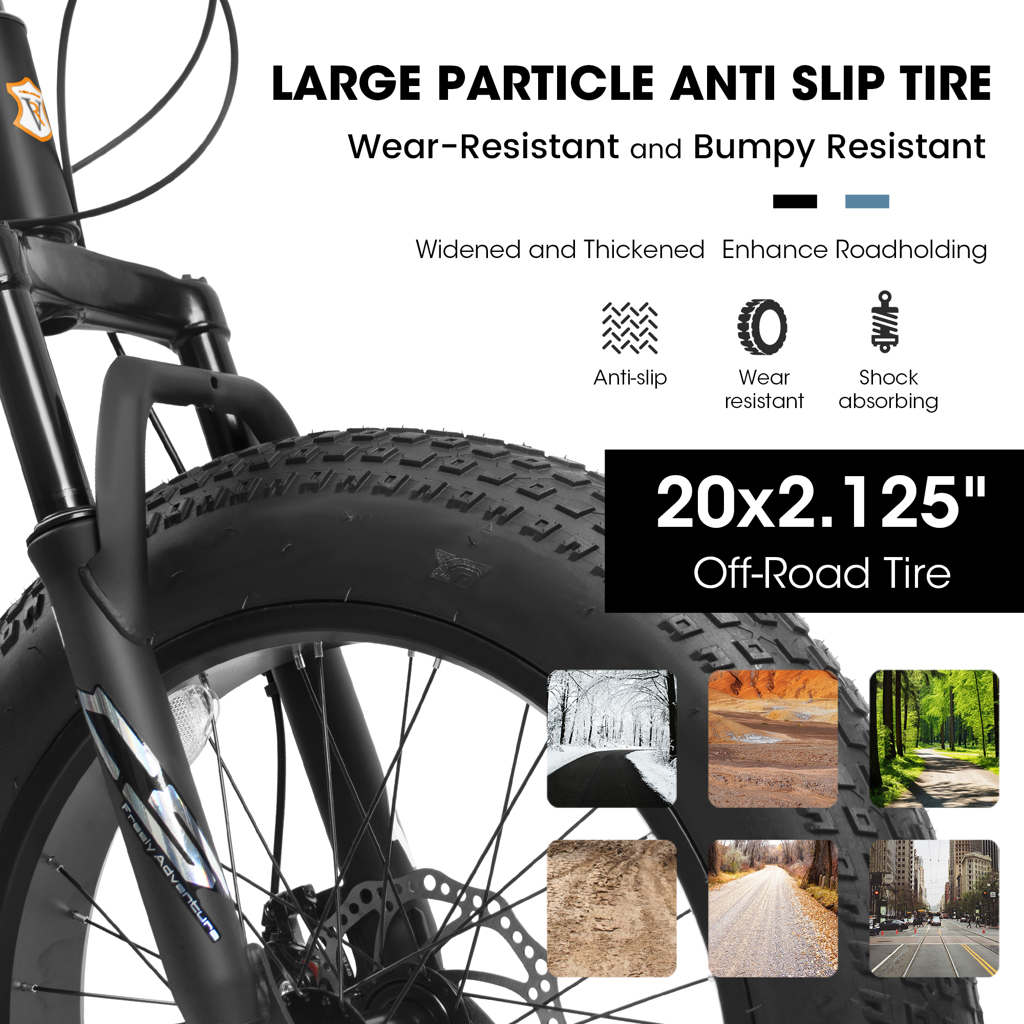E-CARPAT V20235 20 Inch Fat Tire Bike