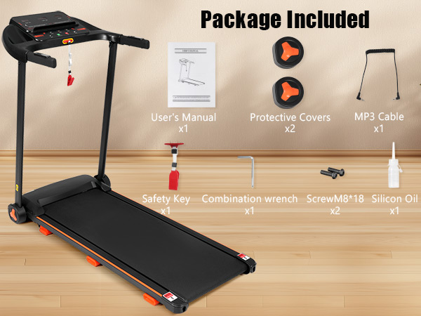 2.5HP Quiet Folding Treadmill