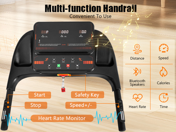 2.5HP Quiet Folding Treadmill
