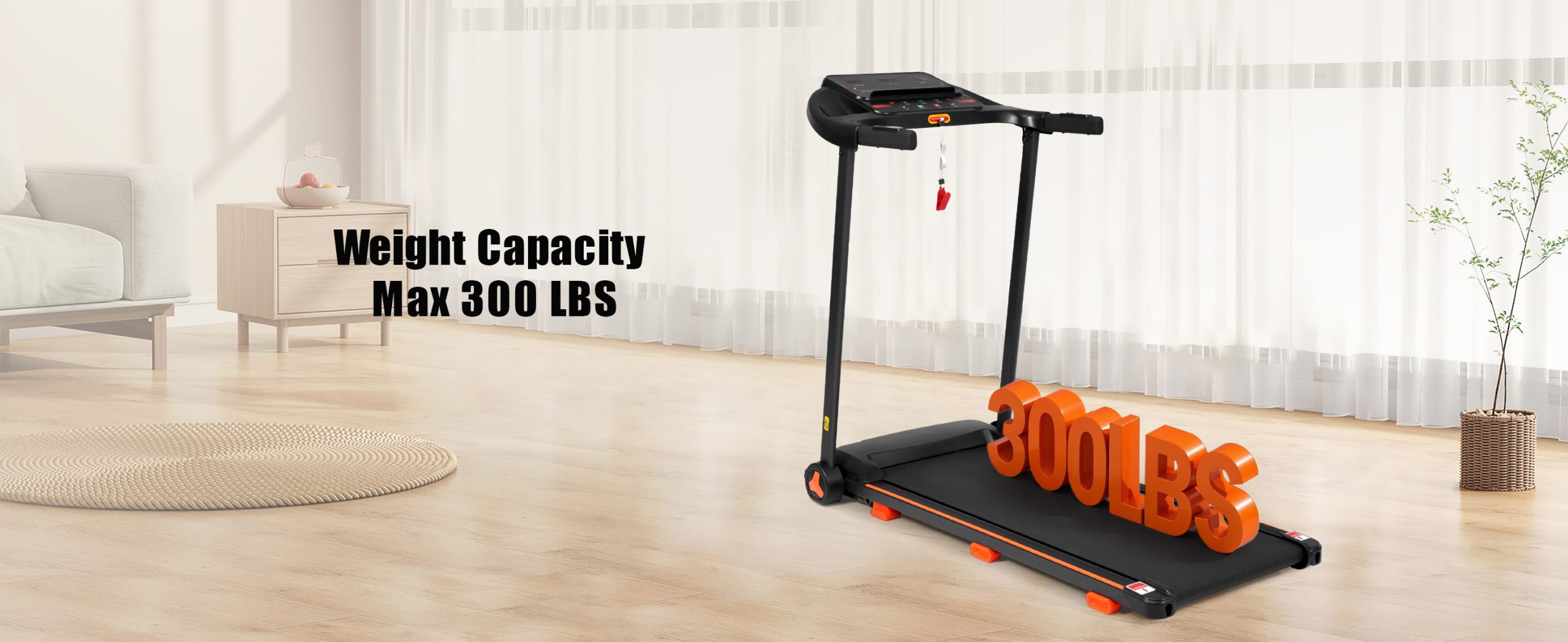 2.5HP Quiet Folding Treadmill