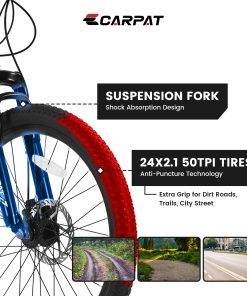 E-CARPAT S24102 24 Inch Mountain Bike