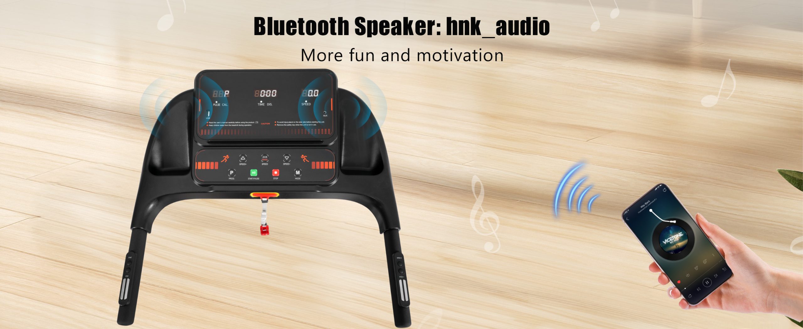 2.5HP Quiet Folding Treadmill