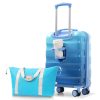 20" Carry-on Luggage with Cup Holder