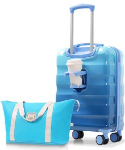 20" Carry-on Luggage with Cup Holder