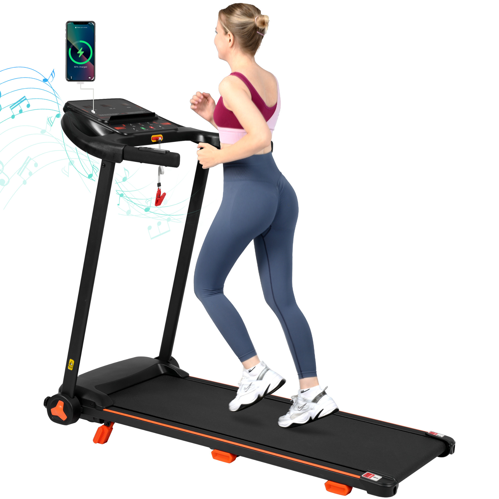 2.5HP Quiet Folding Treadmill